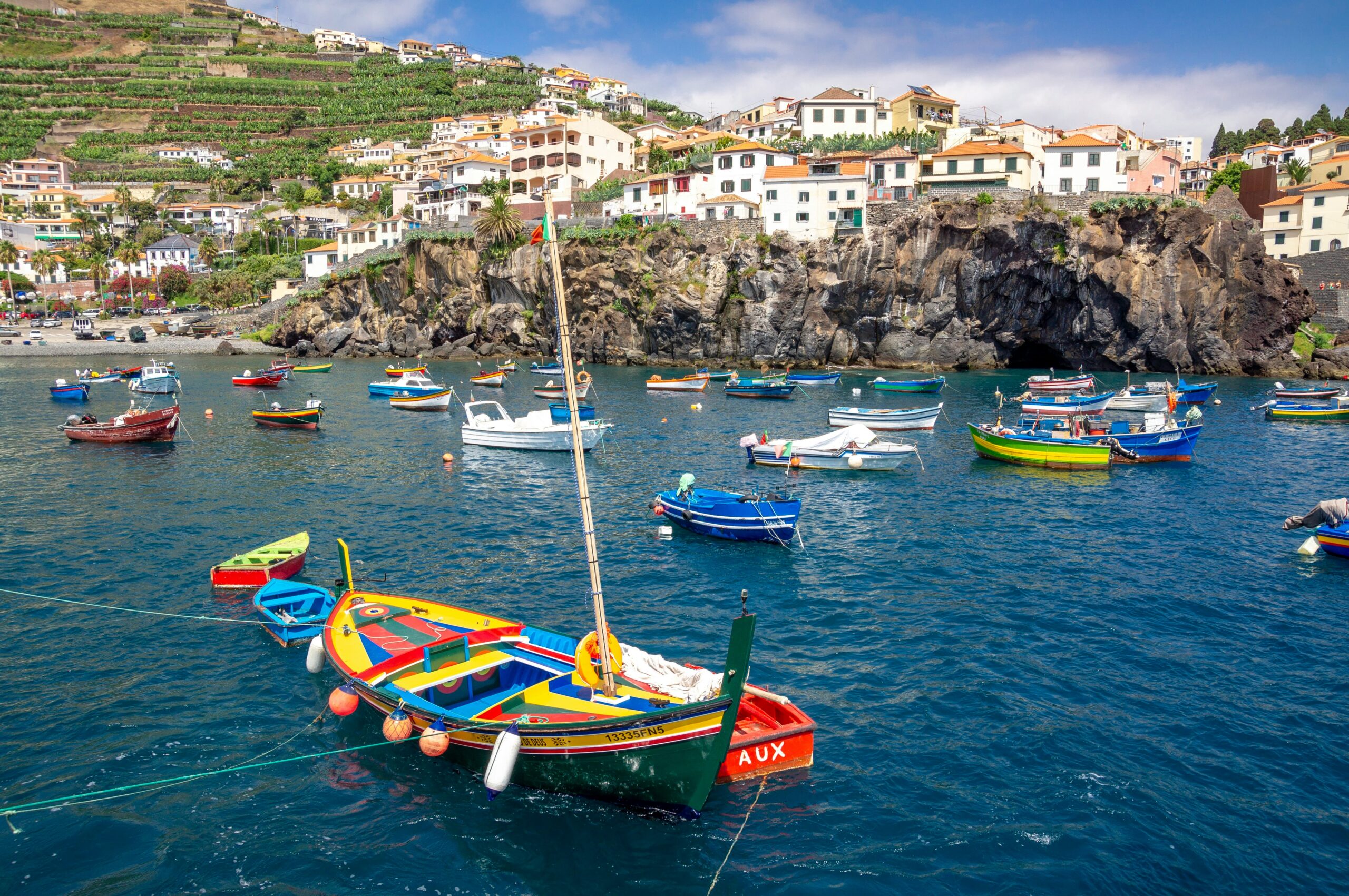 Costa y montañas en Madeira